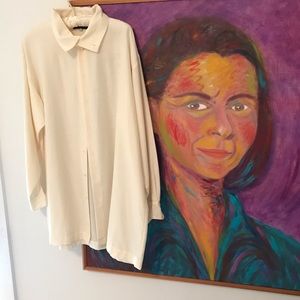 Eskandar cotton/silk blouse